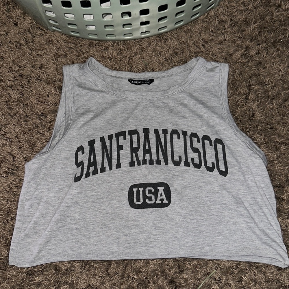 SanFransisco graphic cropped tank top
